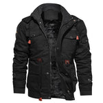 Thick Warm Mens Parka Jacket Winter Fleece Multi-pocket Casual Tactical Army Jacket Men Plus Size 4XL Hooded jaquetas masculina