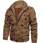 Thick Warm Mens Parka Jacket Winter Fleece Multi-pocket Casual Tactical Army Jacket Men Plus Size 4XL Hooded jaquetas masculina